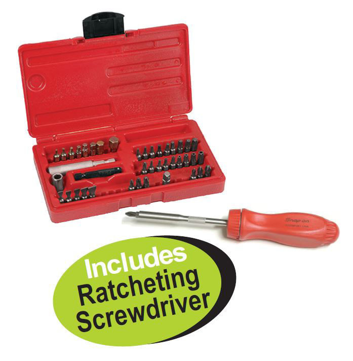 Snapon Africa Online Store. Snapon XXSEP122 Master Screwdriver 1/4” Bit Set 41pc Includes