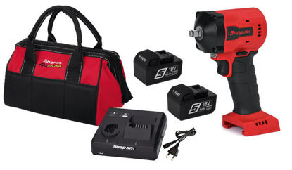Snap-on - CT9038U2-WO - 18V 3/8" Drive MonsterLithium Brushless Stubby Cordless Impact Wrench Kit - Red