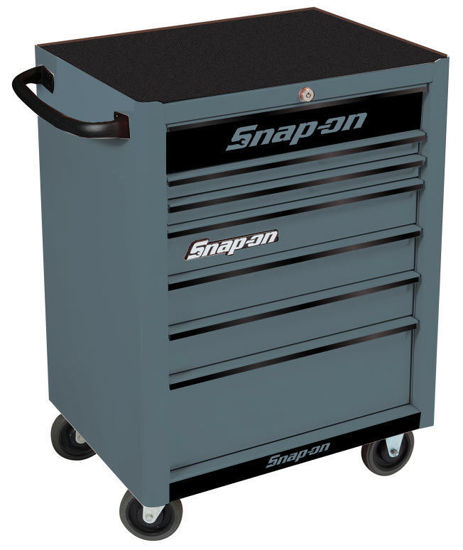 Snap-on - KRA2007KZUSB-B-WO - Standard 7Drw Roll Cab; Storm Grey with Black Alu Trims and Black Fronts