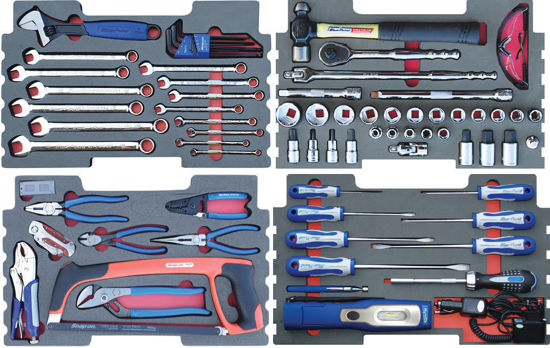 Snap-on Blue - SET.P4BM12 - 74Pc Tool Set in Foam Inserts