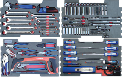 Snap-on Blue - SET.P4BM38 - 113Pc 1/4" & 3/8" Tool Set in Foam Inserts (suitable for KMC Tool Chest Only)