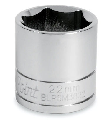 Blue Point - BLPSM3821 - 3/8" Shallow Socket 6Pt 21mm