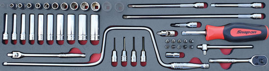 Snap-on - MOD.734SH45SF - 1/4" General Service Set with Speeder; 45Pc - Imperial