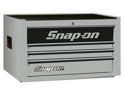 Snap-on - KRA2004KZUAB-B-WO - Standard 4 Drawer Top Chest; Arctic Silver with Black Alu Trims and Black Front
