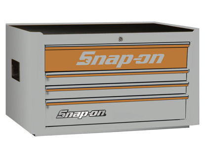 Snap-on - KRA2004KZUAE-E-WO - Standard 4 Drawer Top Chest; Arctic Silver with Copper Alu Trims and Copper Front