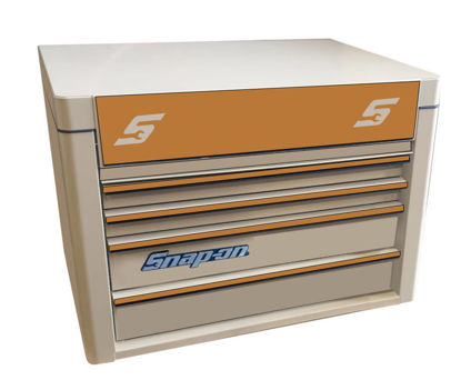 Snap-on - KRA2014KZUTE-E-WO - Standard 4 Drawer Top Chest with Lid; Tan with Copper Alu Trims and Copper Front