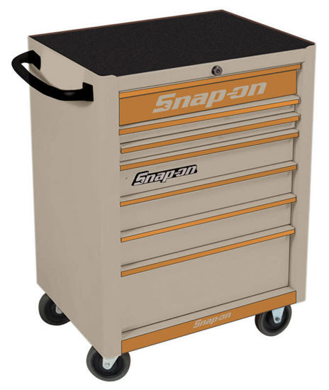 Snap-on - KRA2007KZUTE-E-WO - Standard 7Drw Roll Cab; Tan with Copper Alu Trims and Copper Fronts