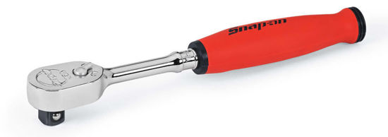 Snap-on - FHCL72RR - 3/8" Drive Dual 80® Technology Soft Grip Long Handle Compact Head Ratchet (Red)