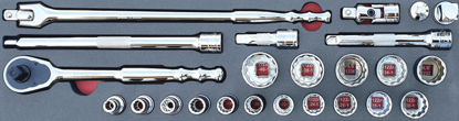 Snap-on Blue - MOD.352BH45S - 1/2" General Service Set with 12Pt Sockets; 24Pc - Imperial
