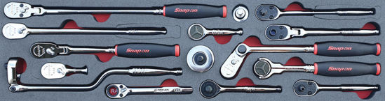 Snap-on - MOD.962SH45S-M - 1/4" Standard / Soft Grip Ratchet Set; 15Pc