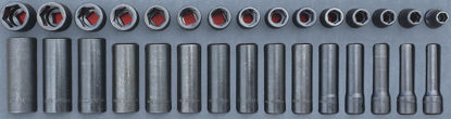 Williams - MOD.433BH45S - 1/2” Shallow & Deep Impact Socket Set  10-24mm; 30Pc
