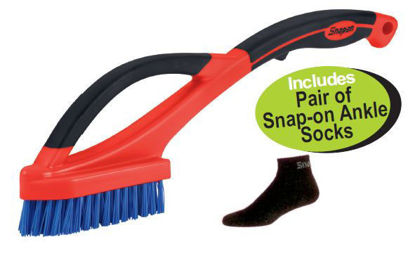 Snap-on XXAPR214 Nylon Bristle Long Handle Cleaning Brush Includes Pair of Snap-on Ankle Socks