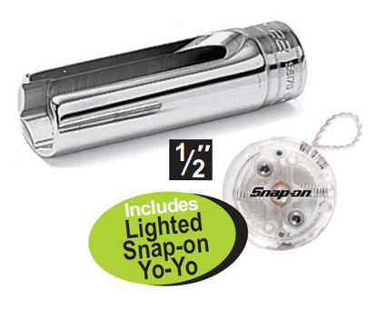 Snap-on XXAPR215 1/2" Drive Oxygen Sensor 22mm Socket Includes Lighted Snap-on Yo-Yo