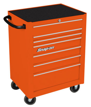 Snap-on - KRA2007KZUOS-WO - Standard 7Drw Roll Cab; Electric Orange with PVC Trim
