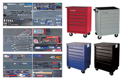 Blue Point - SET.AT2BM2006-$ - 200Pc Auto Technician Tool Set in Foam Inserts supplied with 6Drw Standard Roll Cab