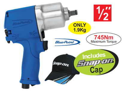 Snap-on Blue XXMAY281 1/2" Lightweight Composite Impact Wrench Includes Snap-on Cap