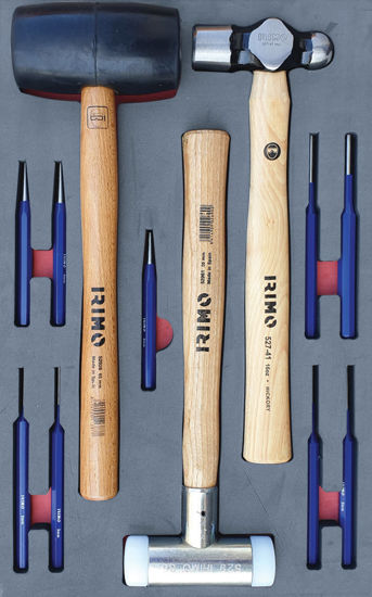 Irimo - MOD.222BH42D - Hammers, Punches and Chisels Set; 12Pc