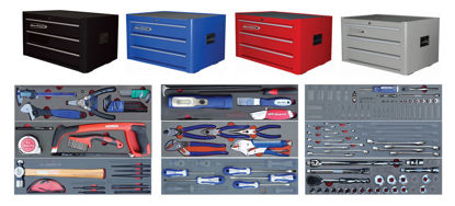 Snap-on Blue - SET.AT1BM2003-$ - 114Pc Apprentice Tool Set in Foam Inserts supplied with 3Drw Standard Top Chest