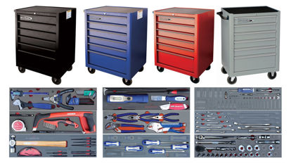 Snap-on Blue - SET.AT1BM2006-$ - 114Pc Apprentice Tool Set in Foam Inserts supplied with 6Drw Standard Roll Cab
