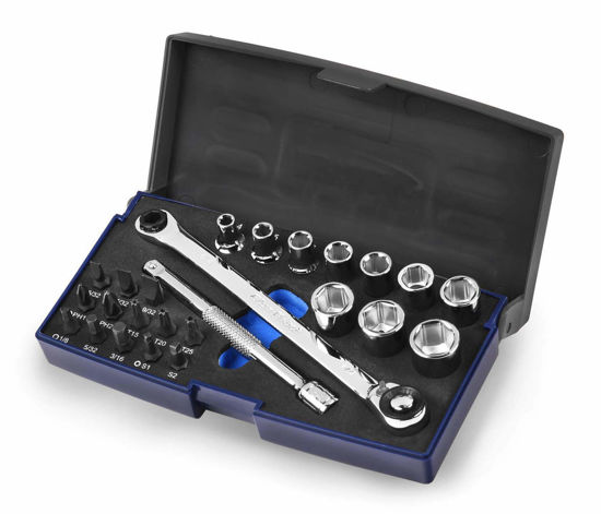Blue Point - BLPBTWKIT - 1/4" Socket / Bit Ratchet Set; 25Pc