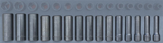 Snap-on - 315SIMMYA.750S - 1/2” Deep Impact Socket Set  10-24mm; 15Pc