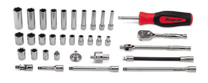 Snap-on - 134ATMP - 1/4" Shallow / Deep 6Pt General Service Socket Set; 34Pc (Imperial)