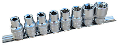 Irimo - IR126-1024S8-WO - 1/2" External Torx Sockets E10-E24; 8Pc