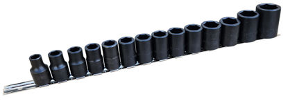 Williams - WIL4M-61027S14-WO - 1/2" Shallow 6Pt Impact Socket Set 10-27mm; 14Pc