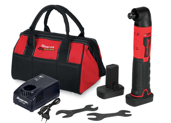 Snap-on - CGRR861U2-WO - 14.4V Brushless MicroLithium Right Angle Die Grinder Kit with 2 x Batteries - Red