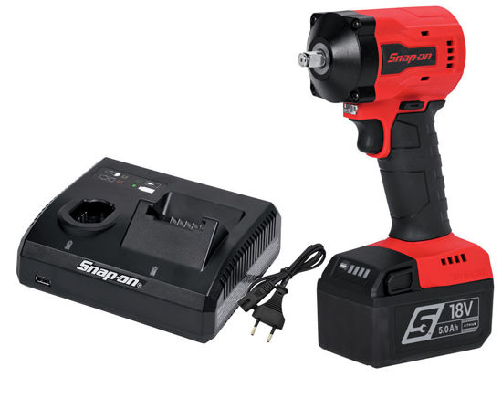 Snap-on - CT9038U1-WO - 18V 3/8" Drive MonsterLithium Brushless Stubby Cordless Impact Wrench Kit - Red