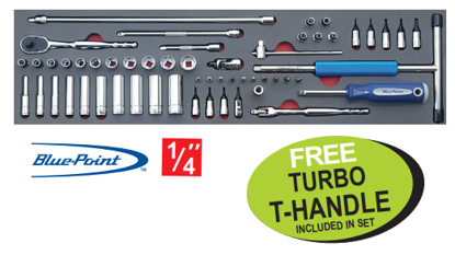 Snap-on BluePoint MOD.897SH45SM General Service Set with Free Turbo T-Handle