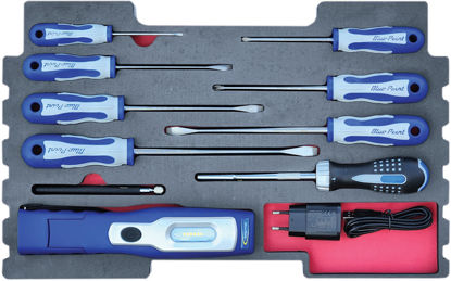 Blue Point - MOD.258SR43F - Combination Screwdriver and Light Set; 10Pc (suitable for KMC Tool Chest Only)