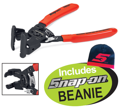 Snap-on XXJUN132 IN-LINE Hammer Head Wire Stripper, Cutter & Crimper with Beanie