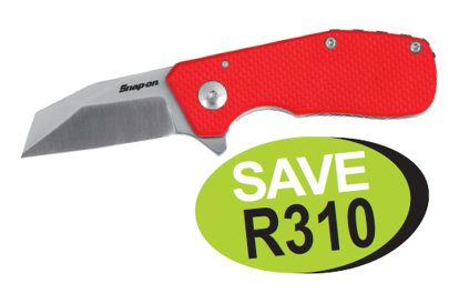 Snap-on XXAUG109 Razelcliffe Compact Knife - Ambidextrous Opening, Strong Lock, Everyday Carry