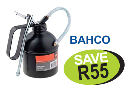 BAHCO XXAUG168 Snap-on Blue 500ml Oiling Can with Flexible & Rigid Spouts, Bottom Pump System