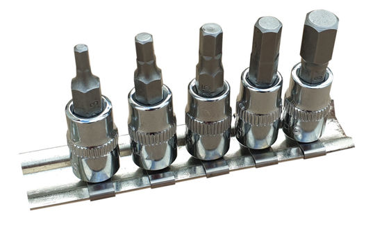 Irimo - IR107-H38S5-WO - 1/4" Hex Bit Socket Set 3-8mm; 5Pc