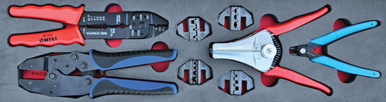 Picture of MOD.494SH45S - Wire Stripper, Crimper, Cutter Pliers Set; 4Pc