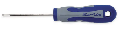 Snap-on Blue BSGD3 Flat Tip 6-1/2" Soft Grip Screwdriver