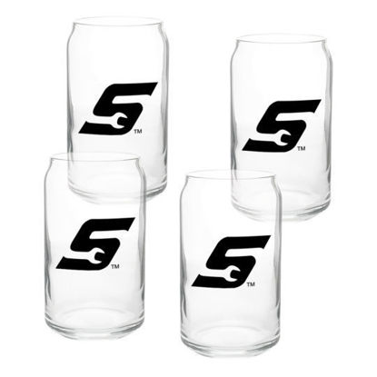 SNP2150K - 4Pc Can Glass Set 475ml