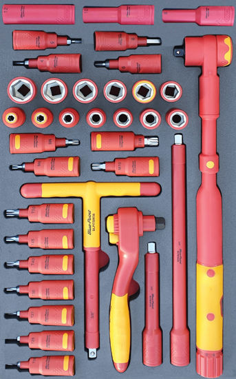 Snap-on Blue - MOD.288SH42D - 1000V 3/8" Socket and Accessories Set; 36Pc