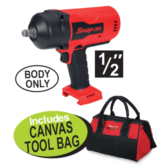 Snap-on 1/2" 18V Cordless Impact Wrench with Brushless Motor XXOCT181