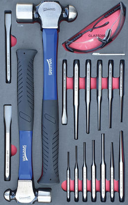Williams - MOD.379BH42D - Hammer, Punches and Chisels Set; 19Pc