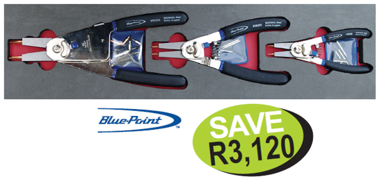 XXOCT173 Snap-on Blue Circlip Plier Sets - Professional 3pc & 6pc Sets with Multiple Tips
