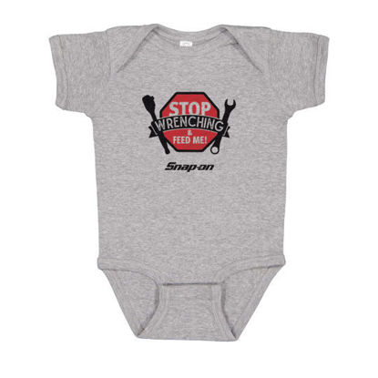 SNP2376-6M - Heather Grey Onesie 6 Months