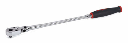 Snap-on - THRLLF72 - 1/4" Drive Dual 80® Technology Extra-Long Soft Grip Handle Flex-Head Quick-Release Ratchet 310mm (Red)