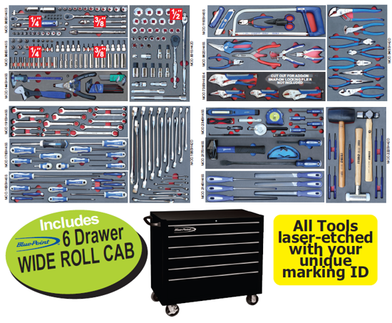 snap-on blue 281pc general service-set-promo