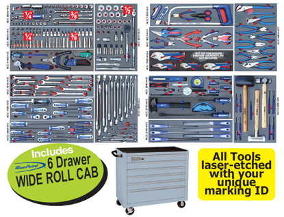 281pc Snap-on General Service Set with Foam Control + Cabinet
