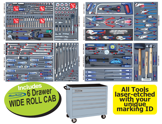 281pc Snap-on General Service Set with Foam Control + Cabinet