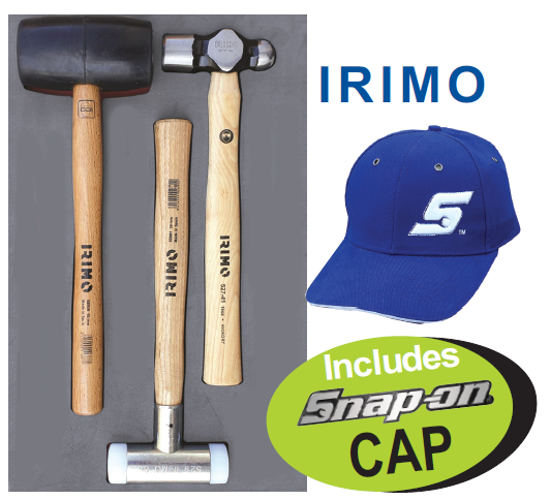 XXNOV109 Snap-on Blue 3pc Hammer Set with Free Cap | Professional Tool Set