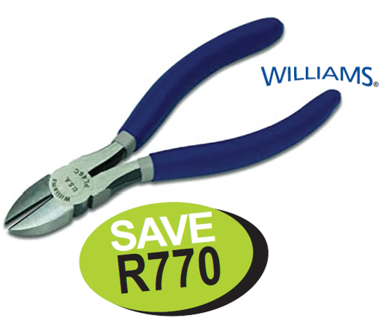 XXNOV120 XXNOV119 Snap-on Blue Spring-loaded Side Cutter 180mm | Williams WILPL-40C